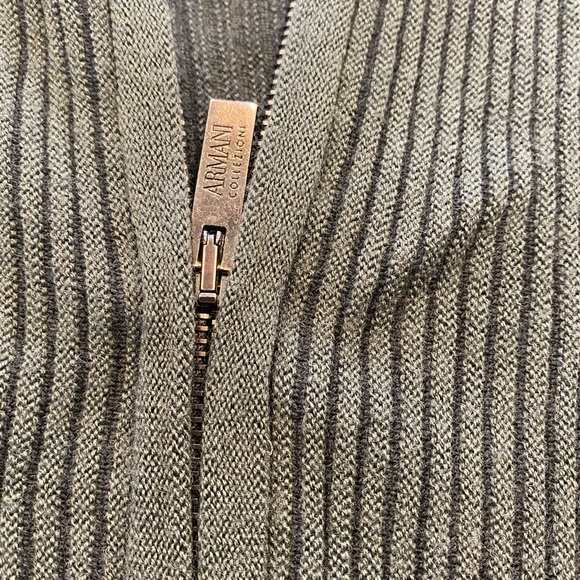 Armani Collezioni Zip Up Sweater - Picture 4 of 6